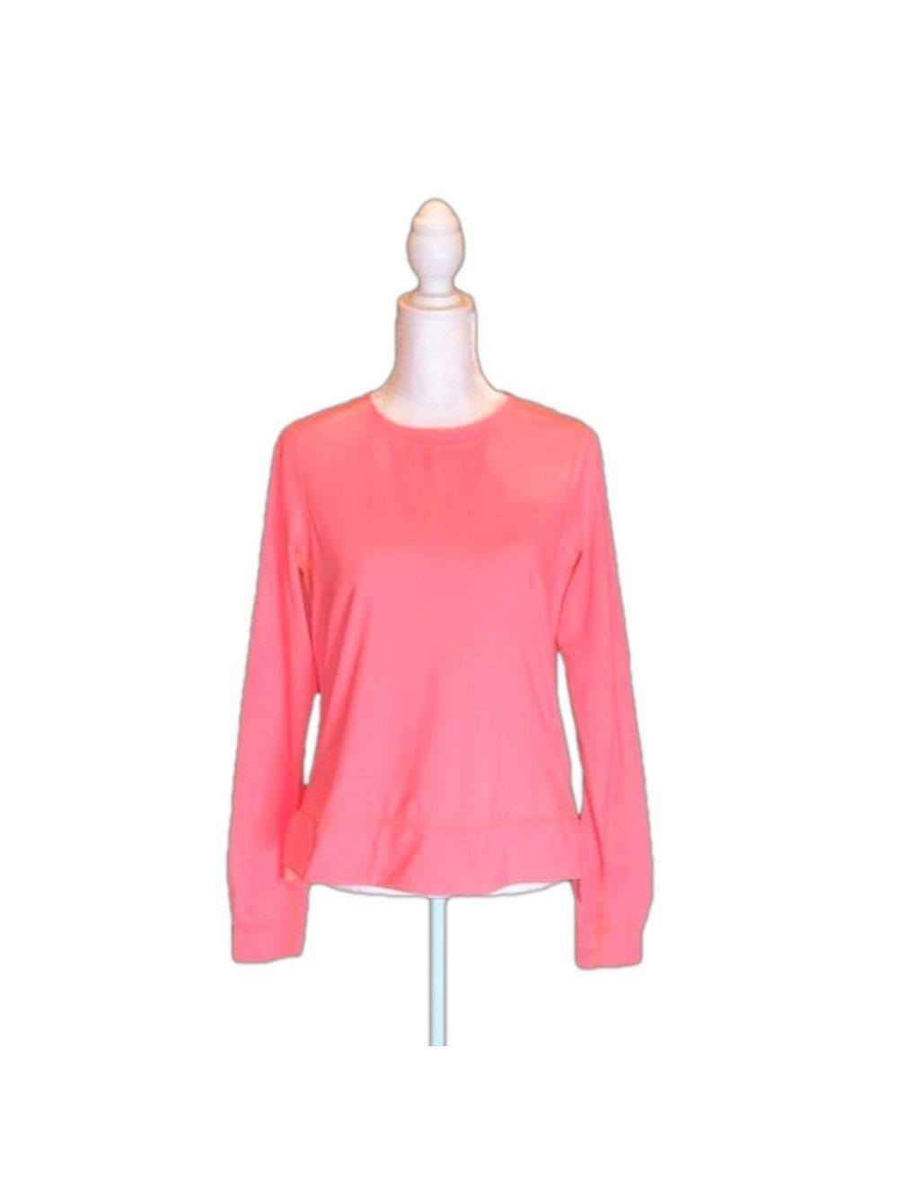 LULULEMON Women’s Coral Long Sleeve Back Quarter Zip Work Out/Running Top Size 6